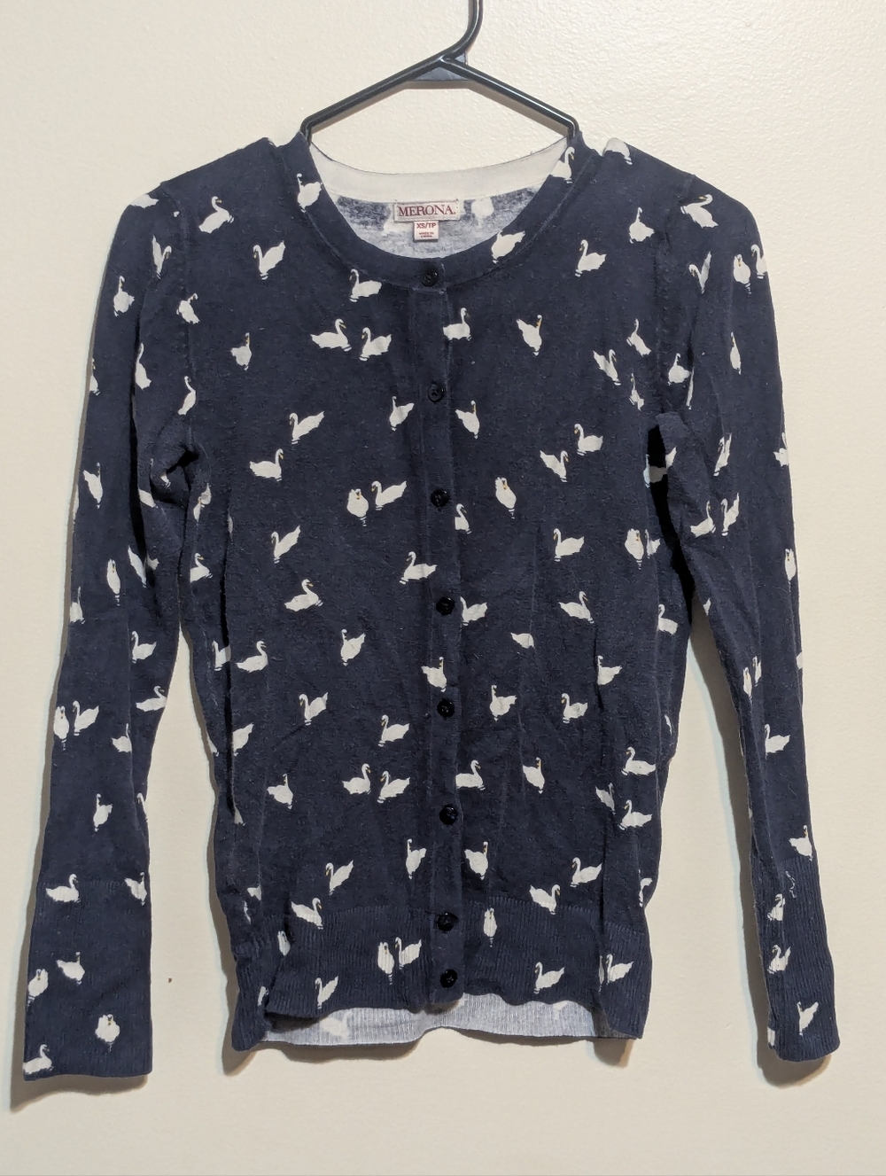 Merona XS Swan Cardigan